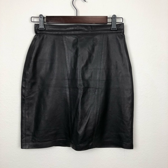 Remy Leather Dresses & Skirts - Remy Vintage Leather Mini Skirt